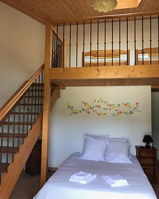 Couchages en mezzanine